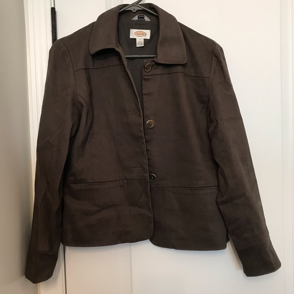 Talbots Olive Green lightweight jacket blazer